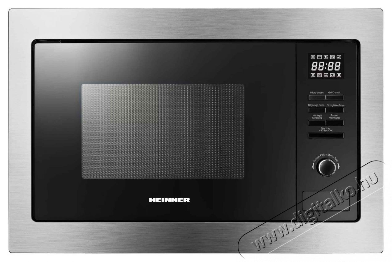 Heinner HMW-MDBI25GDIX be&eacute;p&iacute;thető mikrohull&aacute;m&uacute; s&uuml;tő Konyhai term&eacute;kek - Mikrohull&aacute;m&uacute; s&uuml;tő - Mikrohull&aacute;m&uacute; s&uuml;tő (be&eacute;p&iacute;thető) - 536803