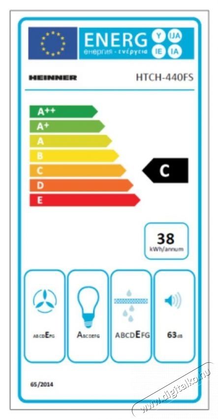 Heinner HTCH-440FS Be&eacute;p&iacute;thető teleszk&oacute;pos p&aacute;raelsz&iacute;v&oacute; Konyhai term&eacute;kek - P&aacute;raelsz&iacute;v&oacute; - Be&eacute;p&iacute;thető / kih&uacute;zhat&oacute; - 536812