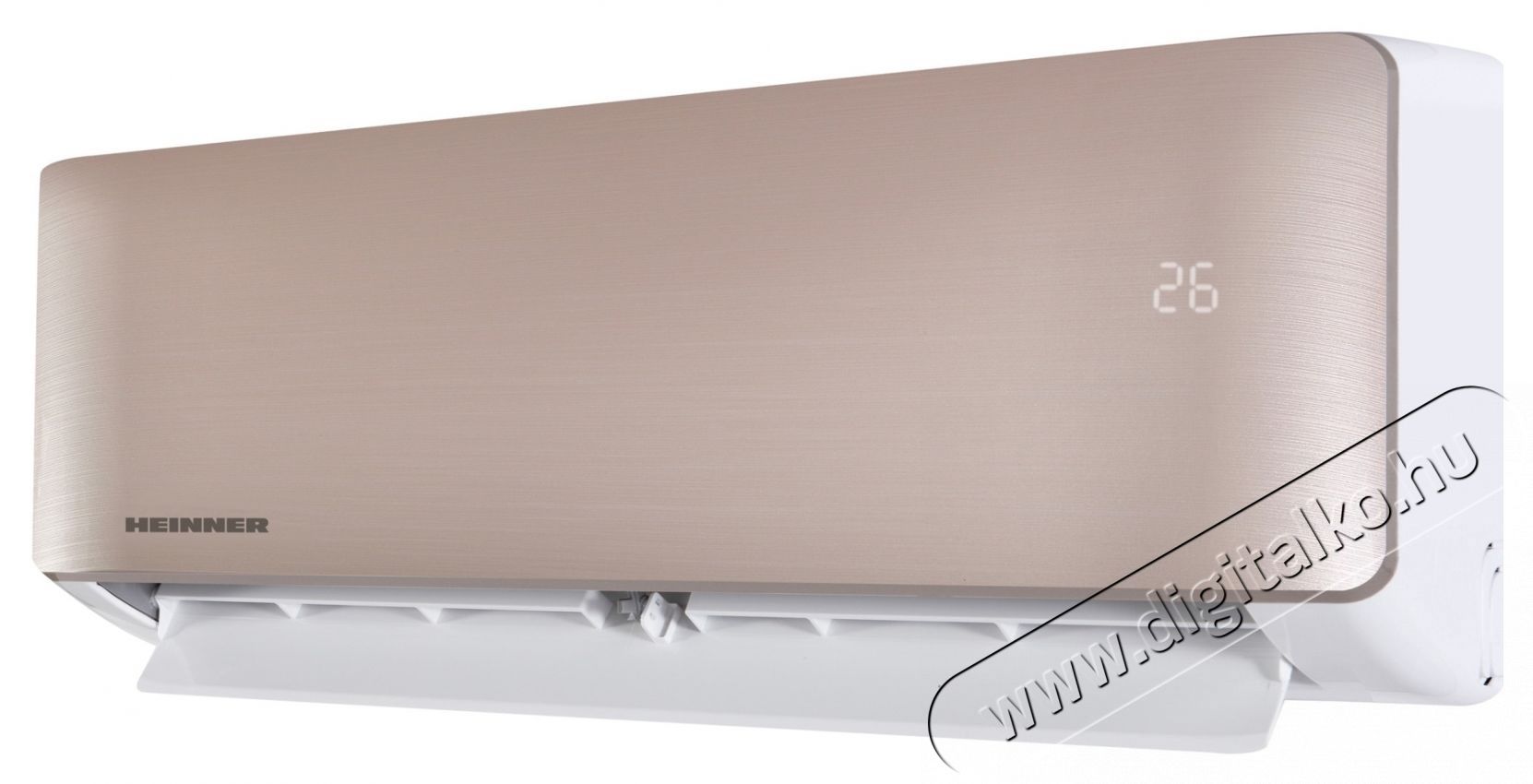 Heinner Onix Eco Smart Inverter 12000 BTU Wi-Fi Kl&iacute;ma, A++ oszt&aacute;ly, Fűt&eacute;s funkci&oacute;, ECO funkci&oacute;, Follow me, R32, HAC-CO12WFN-GD, Aranysz&iacute;n H&aacute;ztart&aacute;s / Otthon / K&uuml;lt&eacute;r - Ventil&aacute;tor / L&eacute;gkondicion&aacute;l&oacute; - Split kl&iacute;ma - 536786