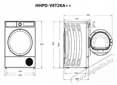 Heinner HHPD-V8T2KA++ Hőszivatty&uacute;s sz&aacute;r&iacute;t&oacute;g&eacute;p, 8 kg, 15 program, PureBeam+, LED kijelző, E Energiaoszt&aacute;ly, Feh&eacute;r H&aacute;ztart&aacute;s / Otthon / K&uuml;lt&eacute;r - Mos&oacute;g&eacute;p / sz&aacute;r&iacute;t&oacute;g&eacute;p - Sz&aacute;r&iacute;t&oacute;g&eacute;p - 536858