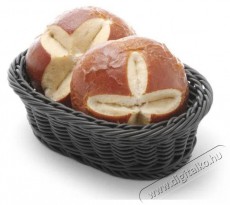 Hendi 426777 Péksüteményes kosár, ovális, fekete Konyhai termékek - Edény - Egyéb edény - 524936