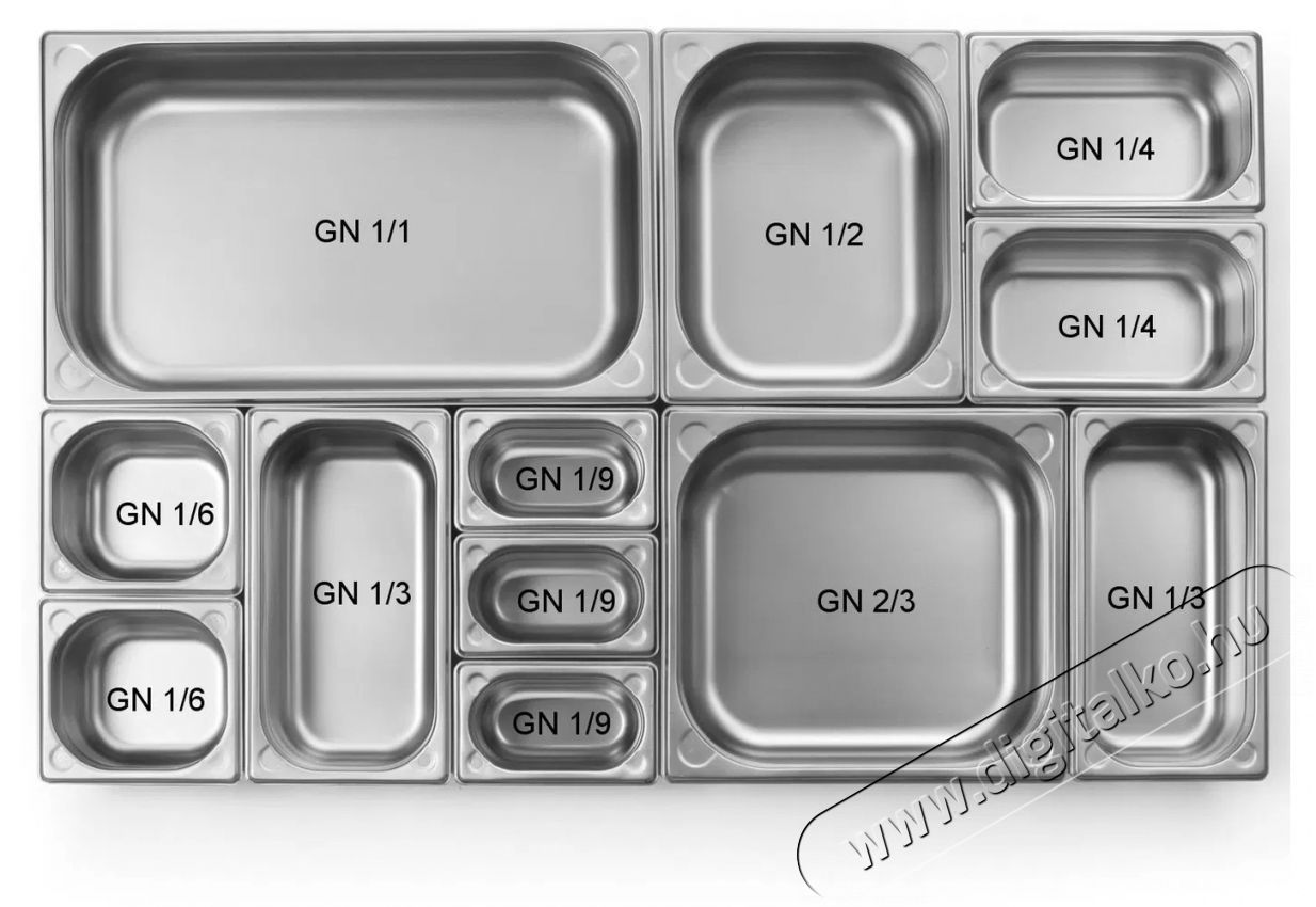 Hendi 806951 GN Kitchen Line GN 1/4 ac&eacute;lfedő, kiv&aacute;g&aacute;s merőkan&aacute;lhoz Konyhai term&eacute;kek - Ed&eacute;ny - Ed&eacute;ny fedő - 527295