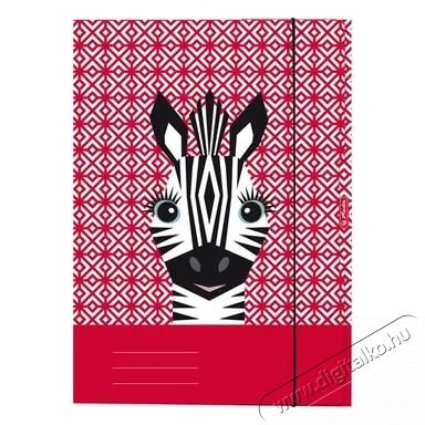 HERLITZ Cute Animals Zebra A4 gumis mappa Iroda &eacute;s sz&aacute;m&iacute;t&aacute;stechnika - Egy&eacute;b sz&aacute;m&iacute;t&aacute;stechnikai term&eacute;k - 406179