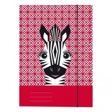 HERLITZ Cute Animals Zebra A4 gumis mappa - Iroda &eacute;s sz&aacute;m&iacute;t&aacute;stechnika - Egy&eacute;b sz&aacute;m&iacute;t&aacute;stechnikai term&eacute;k - 406179