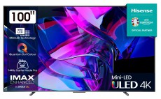 Hisense 100 colos 100U7KQ 4K UHD Smart Mini-LED ULED TV Televíziók - LED televízió - UHD 4K felbontású - 499554
