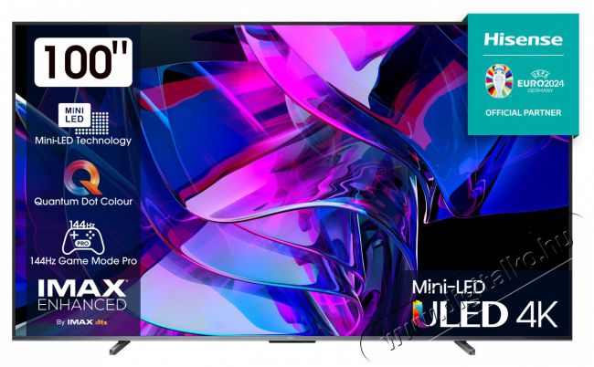 Hisense 100 colos 100U7KQ 4K UHD Smart Mini-LED ULED TV Telev&iacute;zi&oacute;k - LED telev&iacute;zi&oacute; - UHD 4K felbont&aacute;s&uacute; - 499554
