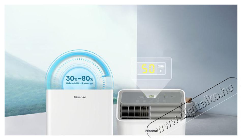 Hisense D16HW Sz&eacute;ps&eacute;g&aacute;pol&aacute;s / Eg&eacute;szs&eacute;g - L&eacute;gtiszt&iacute;t&oacute; / p&aacute;r&aacute;s&iacute;t&oacute; / p&aacute;r&aacute;tlan&iacute;t&oacute; - P&aacute;ramentes&iacute;tő - 499747