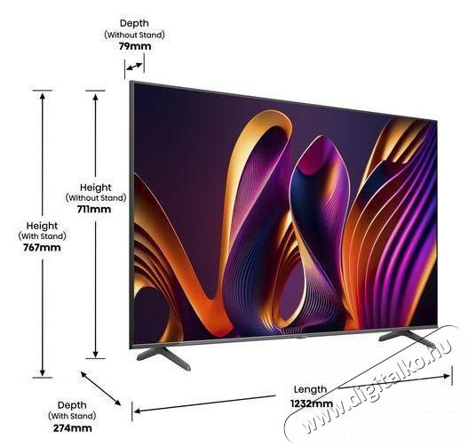 Hisense 75 75E7NQPRO 4K UHD Smart QLED TV Telev&iacute;zi&oacute;k - LED telev&iacute;zi&oacute; - UHD 4K felbont&aacute;s&uacute; - 501517