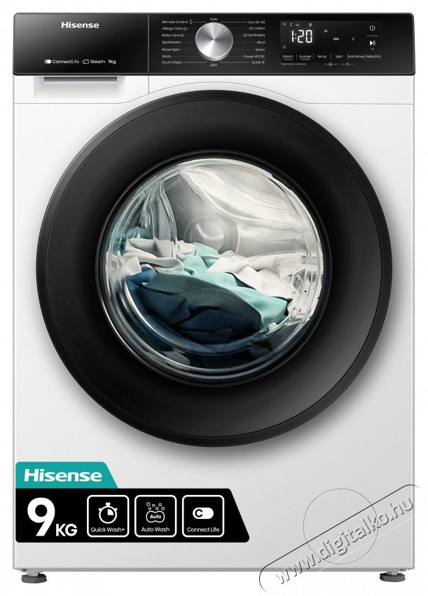 Hisense WF3S9043BW3 MOS&Oacute;G&Eacute;P EL&Ouml;LT&Ouml;LTŐS H&aacute;ztart&aacute;s / Otthon / K&uuml;lt&eacute;r - Mos&oacute;g&eacute;p / sz&aacute;r&iacute;t&oacute;g&eacute;p - El&ouml;lt&ouml;ltős norm&aacute;l (60cm-ig) mos&oacute;g&eacute;p - 501676