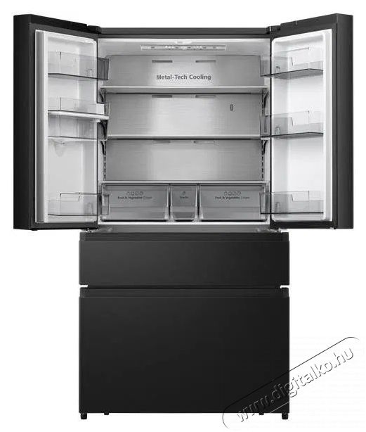 Hisense RF749N4SWFE Konyhai term&eacute;kek - Hűtő, fagyaszt&oacute; (szabadon&aacute;ll&oacute;) - Amerikai t&iacute;pus&uacute; Side By Side hűtő - 504477