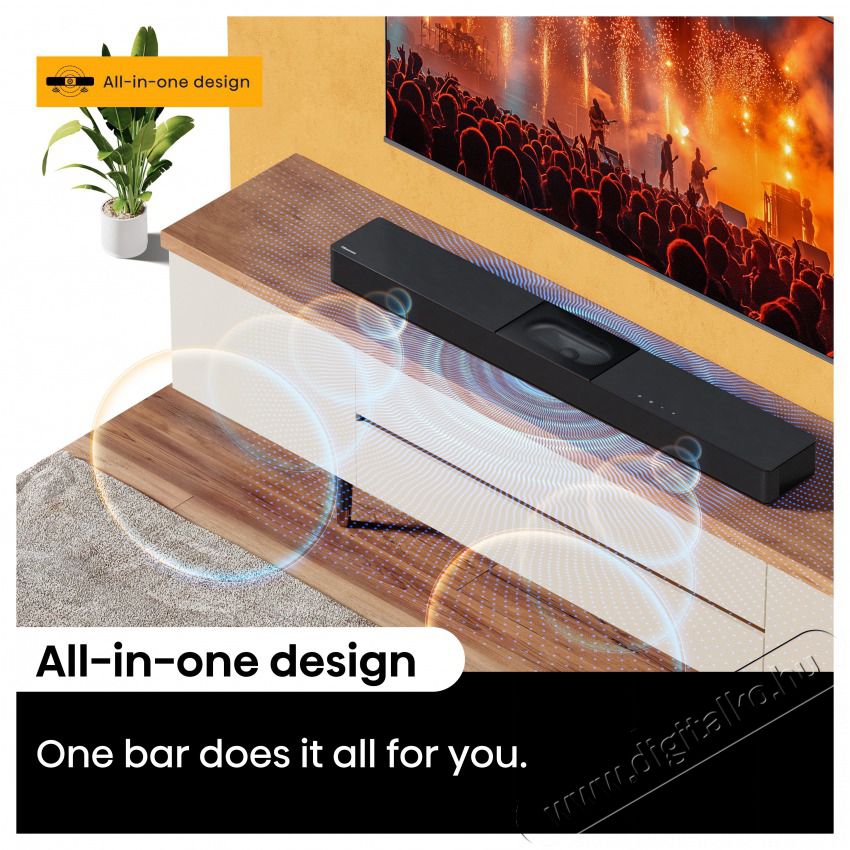 Hisense HS2000 HANGPROJEKTOR Audio-Video / Hifi / Multim&eacute;dia - Hangprojektor / soundbar - M&eacute;lyl&aacute;da n&eacute;lk&uuml;l - 506560