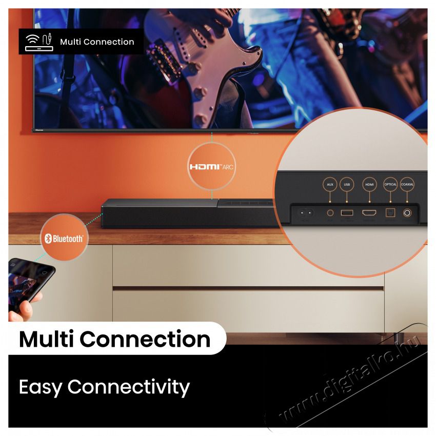 Hisense HS2000 HANGPROJEKTOR Audio-Video / Hifi / Multim&eacute;dia - Hangprojektor / soundbar - M&eacute;lyl&aacute;da n&eacute;lk&uuml;l - 506560