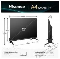 Hisense 32A4Q Telev&iacute;zi&oacute;k - LED telev&iacute;zi&oacute; - 720p HD Ready felbont&aacute;s&uacute; - 505873