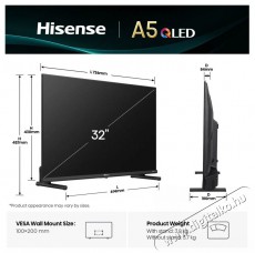 Hisense 32A5Q FullHD Smart QLED Telev&iacute;zi&oacute; Telev&iacute;zi&oacute;k - LED telev&iacute;zi&oacute; - 1080p Full HD felbont&aacute;s&uacute; - 505842