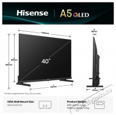 Hisense 40A5Q Telev&iacute;zi&oacute;k - LED telev&iacute;zi&oacute; - 1080p Full HD felbont&aacute;s&uacute; - 505848
