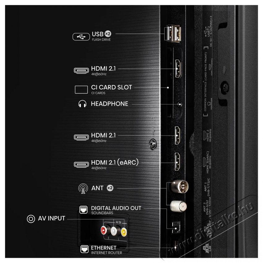 Hisense 50E7Q Telev&iacute;zi&oacute;k - LED telev&iacute;zi&oacute; - UHD 4K felbont&aacute;s&uacute; - 505853