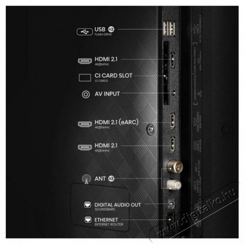 Hisense 55E7Q PRO Telev&iacute;zi&oacute;k - LED telev&iacute;zi&oacute; - UHD 4K felbont&aacute;s&uacute; - 505847