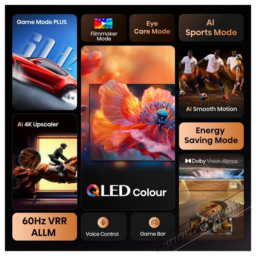 Hisense 58E7Q Telev&iacute;zi&oacute;k - LED telev&iacute;zi&oacute; - UHD 4K felbont&aacute;s&uacute; - 505872