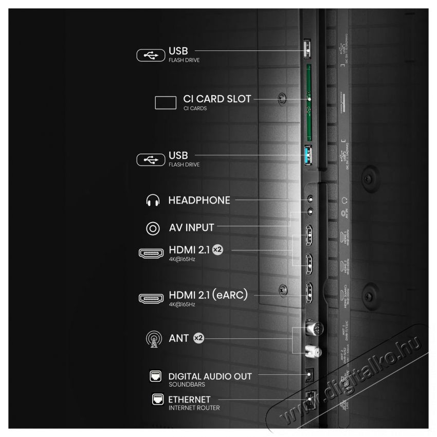 Hisense 75U8Q Telev&iacute;zi&oacute;k - LED telev&iacute;zi&oacute; - UHD 4K felbont&aacute;s&uacute; - 505871