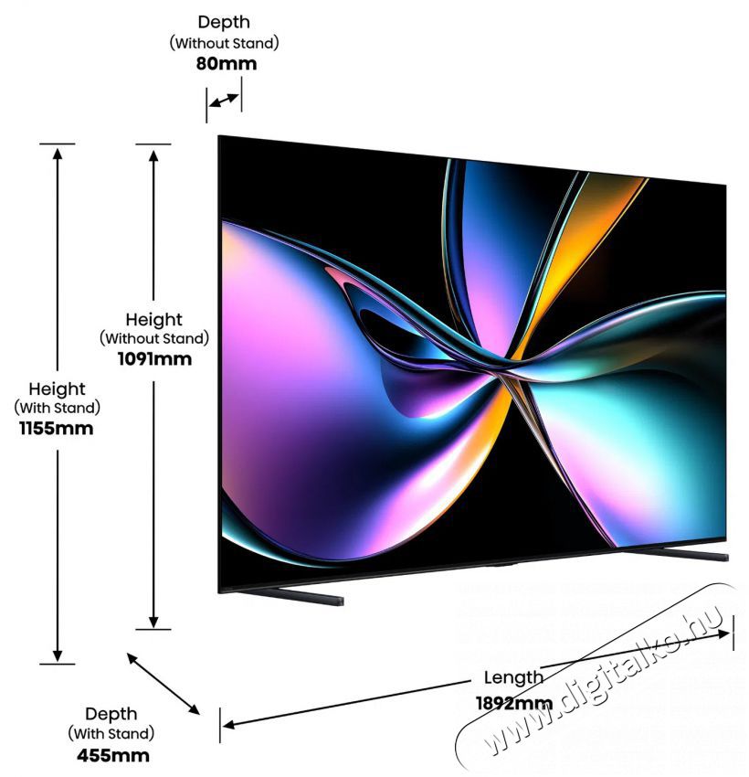 Hisense 85U7Q Telev&iacute;zi&oacute;k - LED telev&iacute;zi&oacute; - UHD 4K felbont&aacute;s&uacute; - 505856