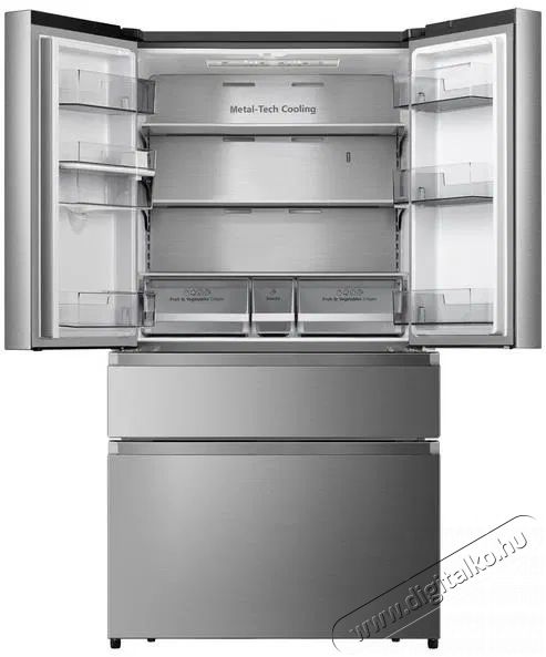 Hisense RF749N4SWSE Konyhai term&eacute;kek - Hűtő, fagyaszt&oacute; (szabadon&aacute;ll&oacute;) - Amerikai t&iacute;pus&uacute; Side By Side hűtő - 509285