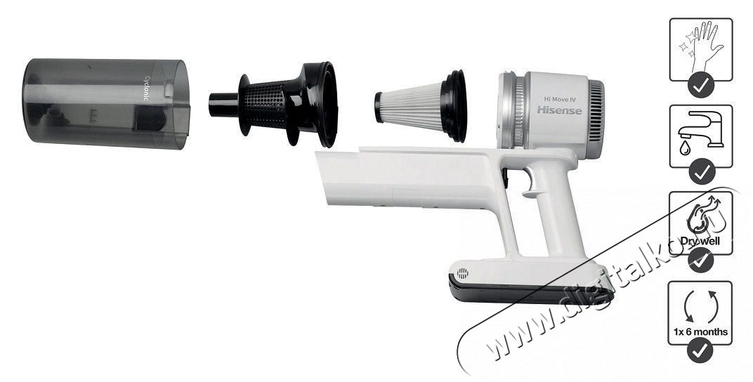 Hisense HVC6134W H&aacute;ztart&aacute;s / Otthon / K&uuml;lt&eacute;r - Porsz&iacute;v&oacute; / takar&iacute;t&oacute;g&eacute;p - K&eacute;zi / &aacute;ll&oacute; porsz&iacute;v&oacute; - 511022