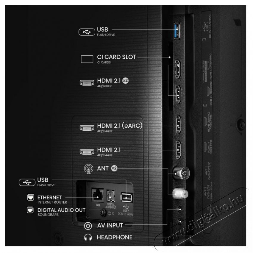 Hisense 85E7Q PRO Telev&iacute;zi&oacute;k - LED telev&iacute;zi&oacute; - UHD 4K felbont&aacute;s&uacute; - 511958