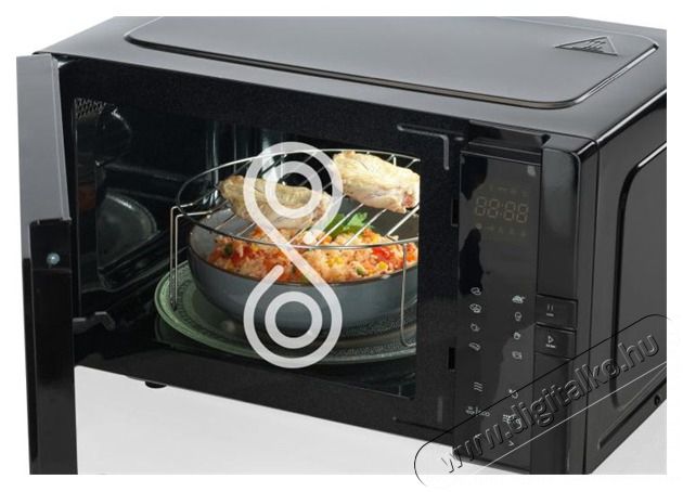 Hisense H25MOBS4HGI 900W 25L fekete mikrohull&aacute;m&uacute; s&uuml;tő Konyhai term&eacute;kek - Mikrohull&aacute;m&uacute; s&uuml;tő - Mikrohull&aacute;m&uacute; s&uuml;tő (szabadon&aacute;ll&oacute;) - 513792