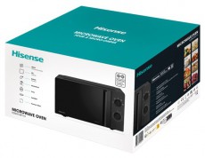 Hisense H20MOBP1HI 700W 20L fekete mikrohull&aacute;m&uacute; s&uuml;tő Konyhai term&eacute;kek - Mikrohull&aacute;m&uacute; s&uuml;tő - Mikrohull&aacute;m&uacute; s&uuml;tő (szabadon&aacute;ll&oacute;) - 514977