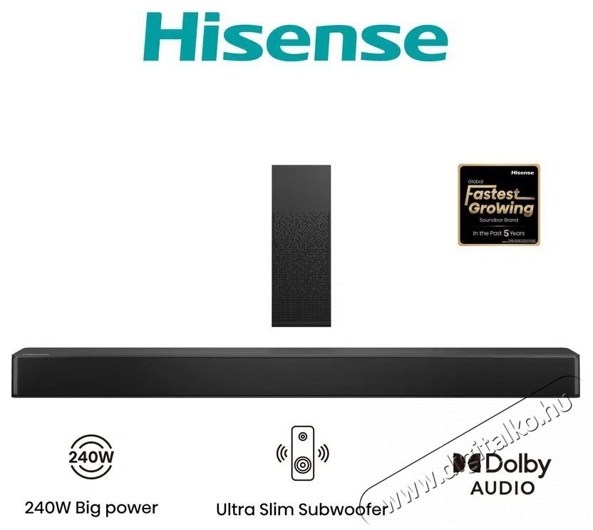 Hisense HS2100 Audio-Video / Hifi / Multim&eacute;dia - Hangprojektor / soundbar - M&eacute;lyl&aacute;d&aacute;val - 522948