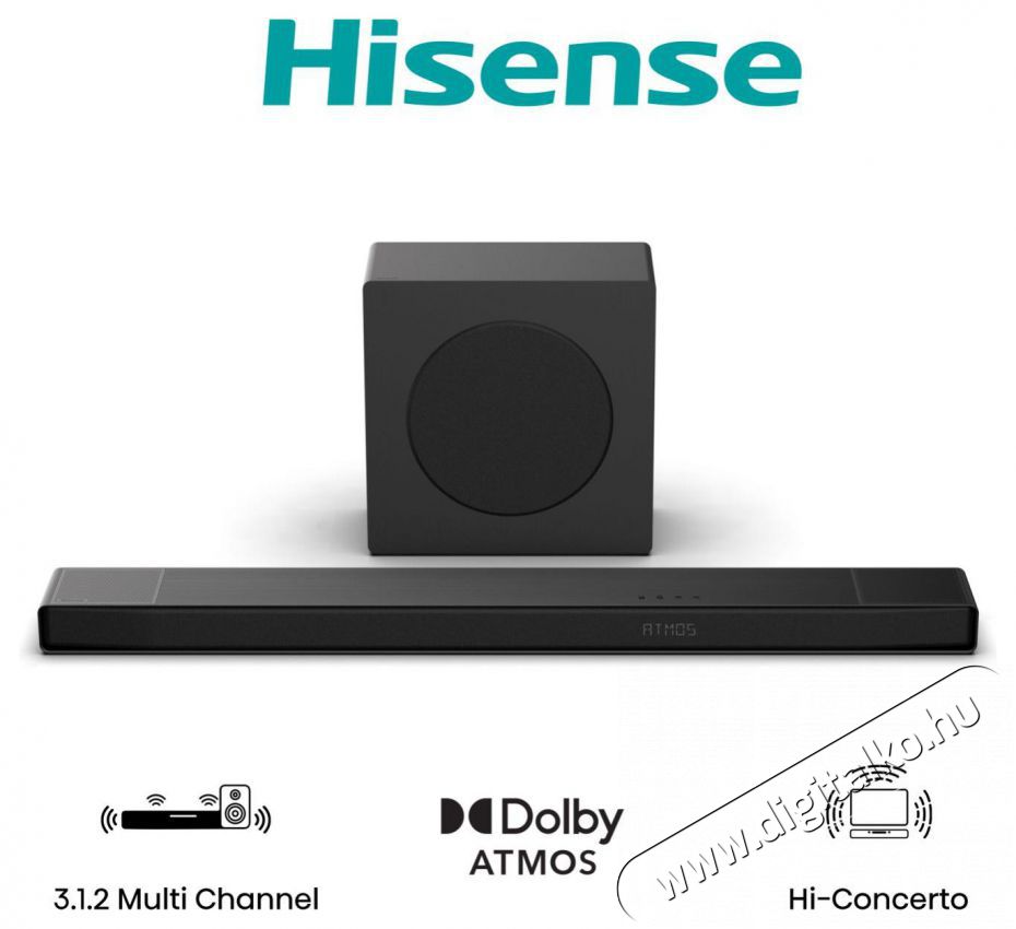 Hisense AX3120Q hangprojektor Audio-Video / Hifi / Multim&eacute;dia - Hangprojektor / soundbar - M&eacute;lyl&aacute;d&aacute;val - 530514
