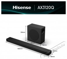 Hisense AX3120Q hangprojektor Audio-Video / Hifi / Multim&eacute;dia - Hangprojektor / soundbar - M&eacute;lyl&aacute;d&aacute;val - 530514
