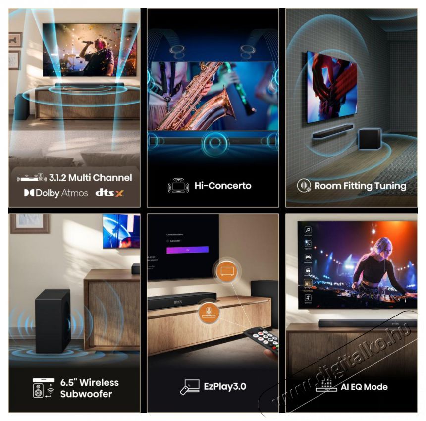 Hisense AX3120Q hangprojektor Audio-Video / Hifi / Multim&eacute;dia - Hangprojektor / soundbar - M&eacute;lyl&aacute;d&aacute;val - 530514