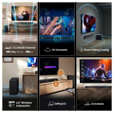 Hisense AX3120Q hangprojektor Audio-Video / Hifi / Multim&eacute;dia - Hangprojektor / soundbar - M&eacute;lyl&aacute;d&aacute;val - 530514