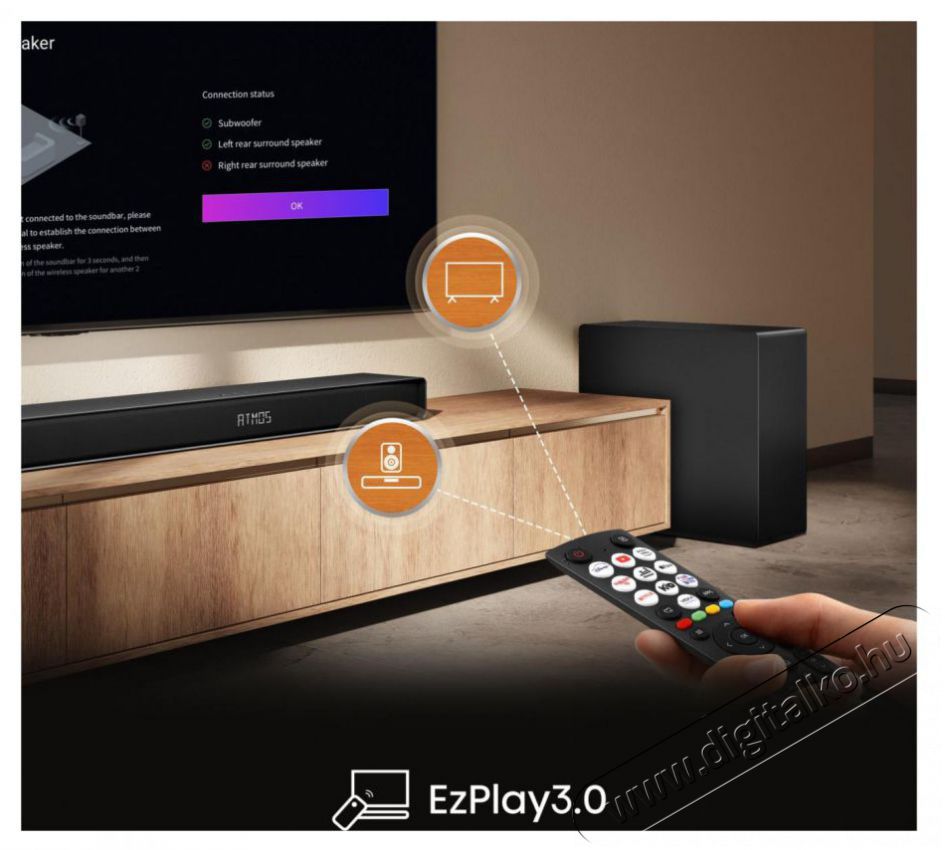 Hisense AX5140Q soundbar Audio-Video / Hifi / Multim&eacute;dia - Hangprojektor / soundbar - M&eacute;lyl&aacute;d&aacute;val - 530515