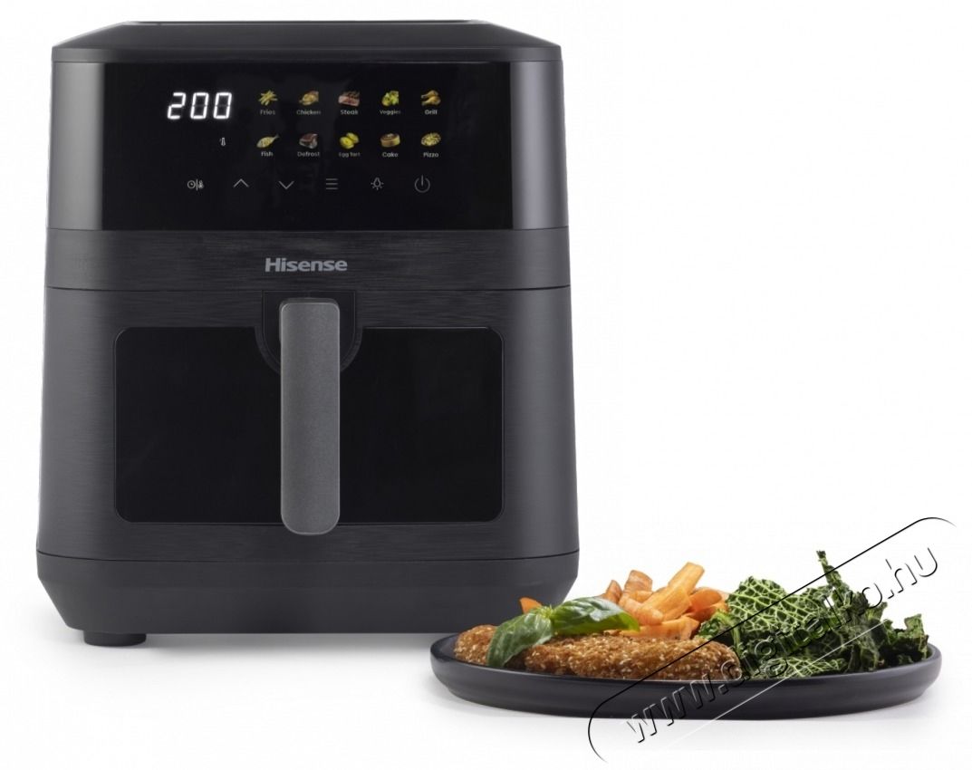 Hisense HAF2100DCD Air Fryer Konyhai term&eacute;kek - Konyhai kisg&eacute;p (s&uuml;t&eacute;s / főz&eacute;s / hűt&eacute;s / &eacute;telk&eacute;sz&iacute;t&eacute;s) - L&eacute;gkever&eacute;ses főzőg&eacute;p / elektromos kukta / multifunkci&oacute;s s&uuml;tő - 532915