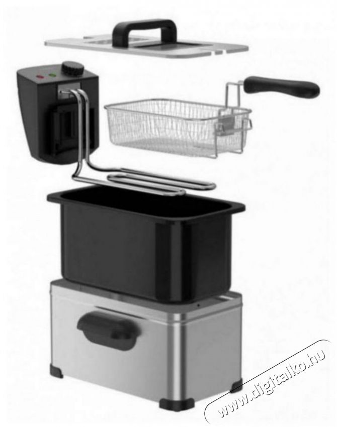 HOME DF-B240SU Deep Fry Konyhai term&eacute;kek - Konyhai kisg&eacute;p (s&uuml;t&eacute;s / főz&eacute;s / hűt&eacute;s / &eacute;telk&eacute;sz&iacute;t&eacute;s) - Olajs&uuml;tő - 504753