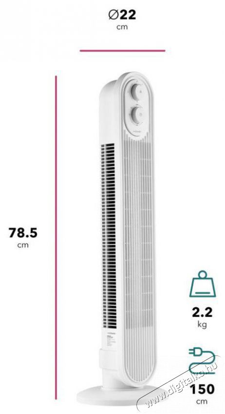HOME FN-T600W Easy Breeze H&aacute;ztart&aacute;s / Otthon / K&uuml;lt&eacute;r - Ventil&aacute;tor / L&eacute;gkondicion&aacute;l&oacute; - &Aacute;ll&oacute; / padl&oacute; ventil&aacute;tor - 511971