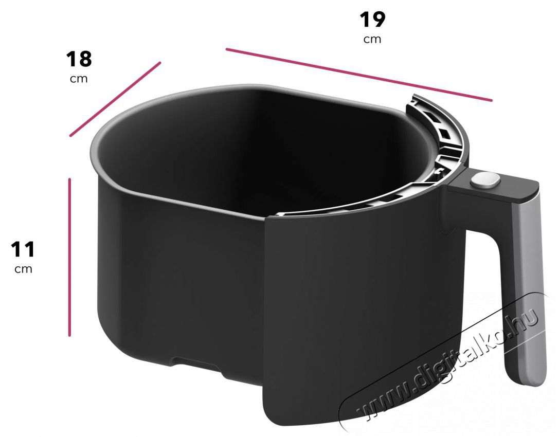 HOME AF-C300 Air Fry Konyhai term&eacute;kek - Konyhai kisg&eacute;p (s&uuml;t&eacute;s / főz&eacute;s / hűt&eacute;s / &eacute;telk&eacute;sz&iacute;t&eacute;s) - L&eacute;gkever&eacute;ses főzőg&eacute;p / elektromos kukta / multifunkci&oacute;s s&uuml;tő - 518745