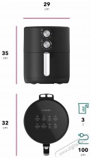 HOME AF-C300 Air Fry Konyhai term&eacute;kek - Konyhai kisg&eacute;p (s&uuml;t&eacute;s / főz&eacute;s / hűt&eacute;s / &eacute;telk&eacute;sz&iacute;t&eacute;s) - L&eacute;gkever&eacute;ses főzőg&eacute;p / elektromos kukta / multifunkci&oacute;s s&uuml;tő - 518745