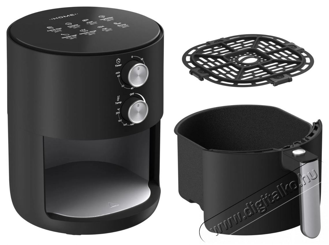 HOME AF-C300 Air Fry Konyhai term&eacute;kek - Konyhai kisg&eacute;p (s&uuml;t&eacute;s / főz&eacute;s / hűt&eacute;s / &eacute;telk&eacute;sz&iacute;t&eacute;s) - L&eacute;gkever&eacute;ses főzőg&eacute;p / elektromos kukta / multifunkci&oacute;s s&uuml;tő - 518745