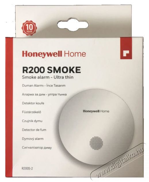 Honeywell R200S-2 F&uuml;st&eacute;rz&eacute;kelő tűzjelző H&aacute;ztart&aacute;s / Otthon / K&uuml;lt&eacute;r - Biztons&aacute;gtechnika - F&uuml;st- &eacute;s sz&eacute;n-monoxid &eacute;rz&eacute;kelő - 469896