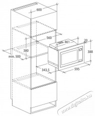 Hoover HMB 20/1 GDFX Konyhai term&eacute;kek - Mikrohull&aacute;m&uacute; s&uuml;tő - Mikrohull&aacute;m&uacute; s&uuml;tő (be&eacute;p&iacute;thető) - 509180