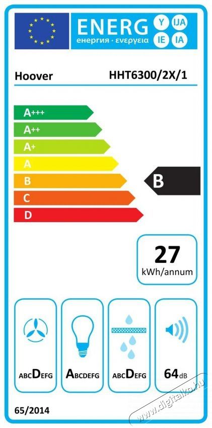 Hoover HHT6300/2X/1 Konyhai term&eacute;kek - P&aacute;raelsz&iacute;v&oacute; - Be&eacute;p&iacute;thető / kih&uacute;zhat&oacute; - 509691
