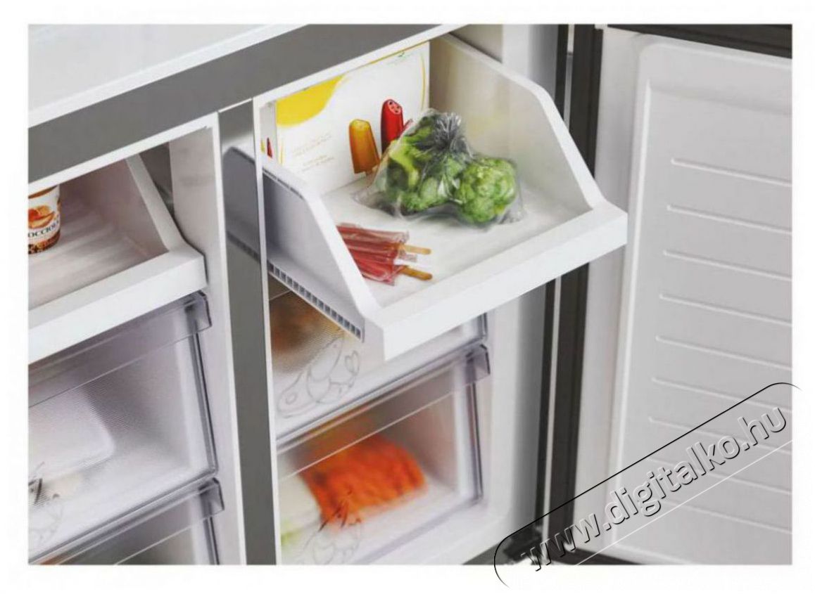 Hoover HHCR3818EWPL Konyhai term&eacute;kek - Hűtő, fagyaszt&oacute; (szabadon&aacute;ll&oacute;) - Amerikai t&iacute;pus&uacute; Side By Side hűtő - 509339