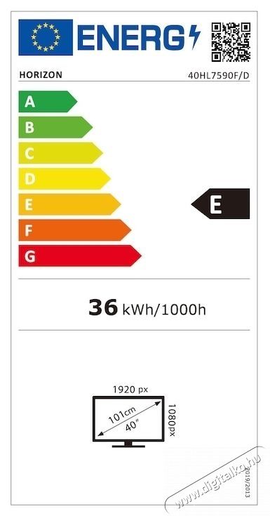 Horizon 40HL7590F/D LED TV, 101 cm, Smart Google TV, Full HD, E energiaoszt&aacute;ly Telev&iacute;zi&oacute;k - LED telev&iacute;zi&oacute; - 720p HD Ready felbont&aacute;s&uacute; - 535316