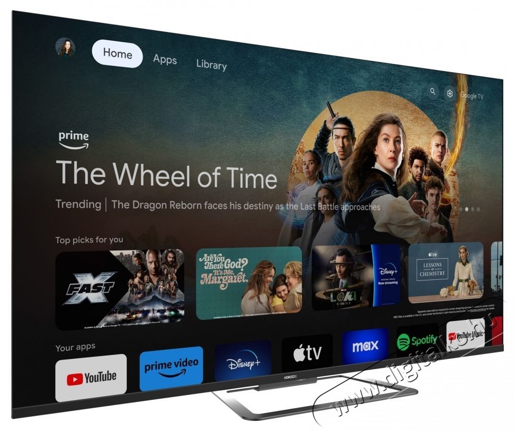 Horizon 50HQ8590U/D QLED Smart telev&iacute;zi&oacute;, 126 cm, Google TV, 4K Ultra HD Telev&iacute;zi&oacute;k - OLED telev&iacute;zi&oacute; - UHD 4K felbont&aacute;s&uacute; - 535320