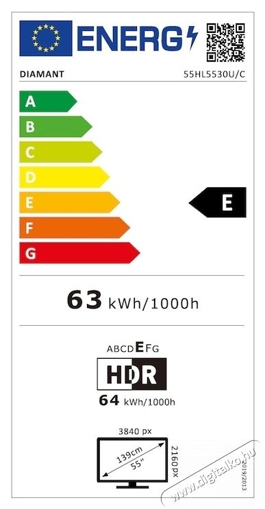 Horizon 55HL5530U/C LED TV, 139 cm, Smart, 4K Ultra HD, E energiaoszt&aacute;ly Telev&iacute;zi&oacute;k - LED telev&iacute;zi&oacute; - UHD 4K felbont&aacute;s&uacute; - 535323