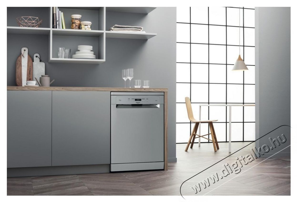 Hotpoint HFC3C41CWX Mosogat&oacute;g&eacute;p, Rozsdamentes ac&eacute;l Konyhai term&eacute;kek - Mosogat&oacute;g&eacute;p - Norm&aacute;l (60cm) szabadon&aacute;ll&oacute; mosogat&oacute;g&eacute;p - 535329