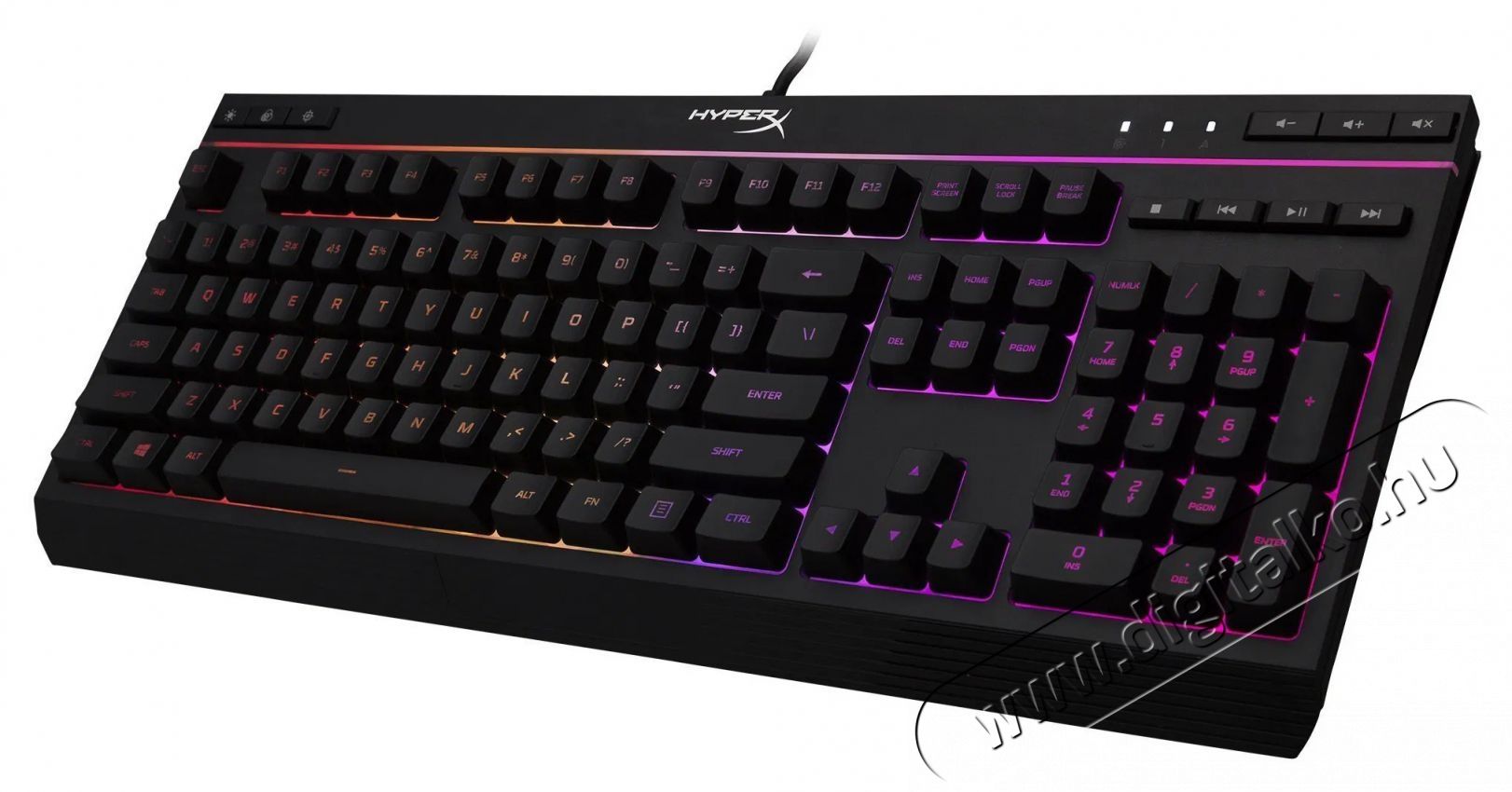 HP RENEW HyperX Alloy Core RGB US fekete gamer billentyűzet Iroda &eacute;s sz&aacute;m&iacute;t&aacute;stechnika - Billentyűzet / billentyűzet szett - Vezet&eacute;kes - 514023